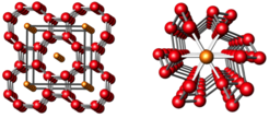 Framework patterns of the elemental high-pressure modifications (tI20)Sb and (hR8)Ge.