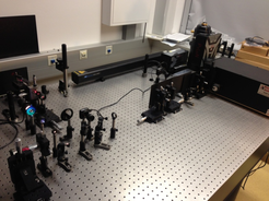 Figure 2: Raman optical confocal microscope system for in situ high pressure Raman spectroscopy