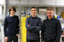 Mark Barber, Clifford Hicks, Alexander Steppke (von links)