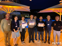 Dr. Chi-Nan Wu (4th from left), Recipient of the OTF 2019 Poster Award