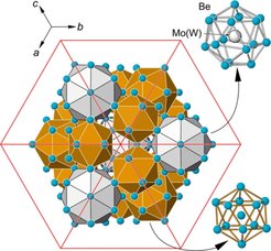 Crystal structure of MoBe22 and WBe22