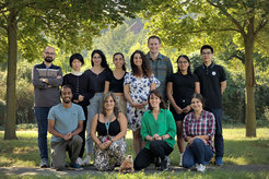 The Spin3D group: Jeffrey, Sandra, Claire and Elina (front row, from left to right); Mohammad, Rikako, Marina, Claudia (now in Barcelona), Marisel, Luke, Pamela and Weijie Xu (back row from left to right)