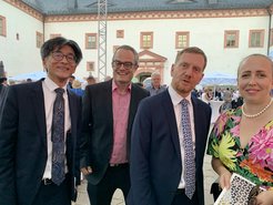 Prime Minister of Saxony
L. H. Tjeng, M. König, MP M. Kretschmer, E. Svanidze