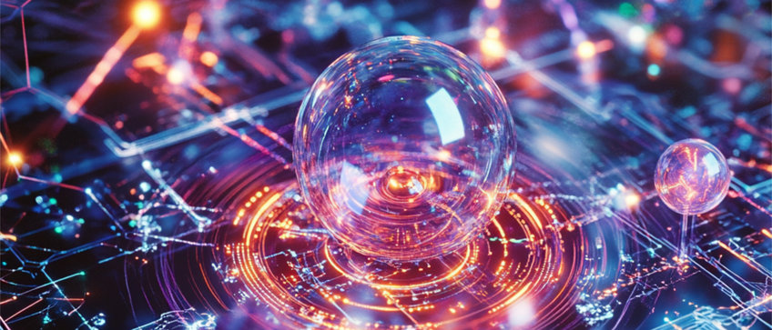 The future of quantum science The future of quantum science showing atoms circu